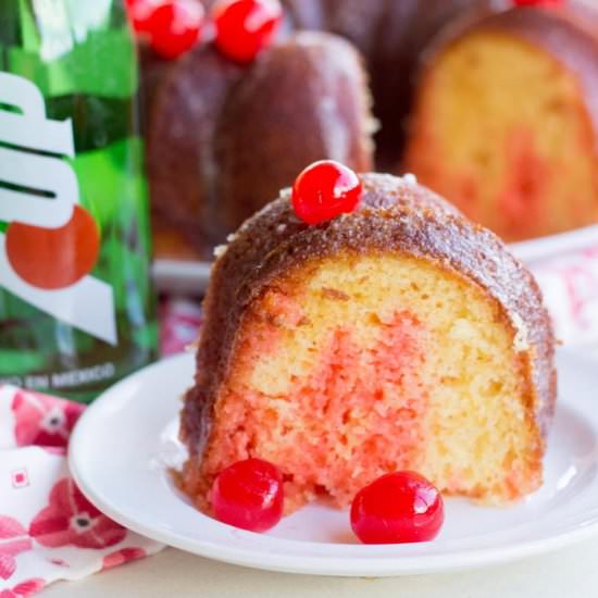 Shirley Temple Poke Cake