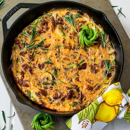 Keto Chorizo Fritatta