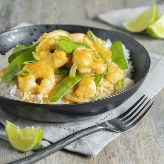 Red Curry Coconut Shrimp