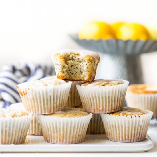 Vegan Lemon Poppy Seed Muffins