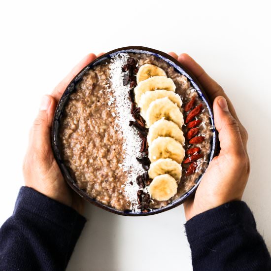 Banana Chocolate Oatmeal (Porridge)