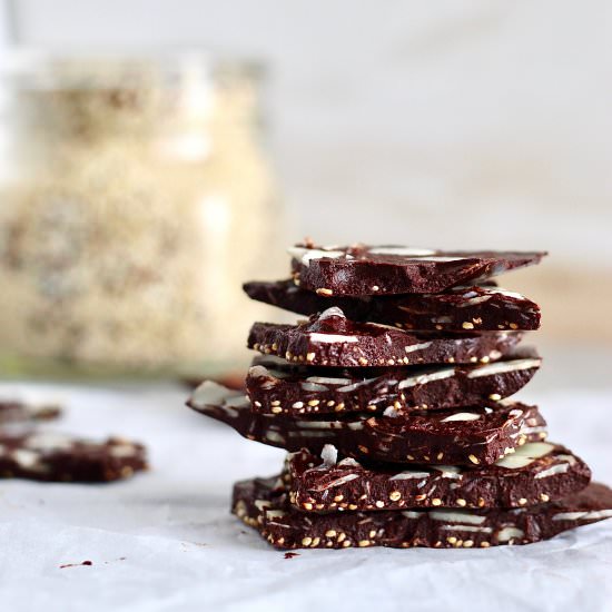 Raw Cocoa Crunch Bark