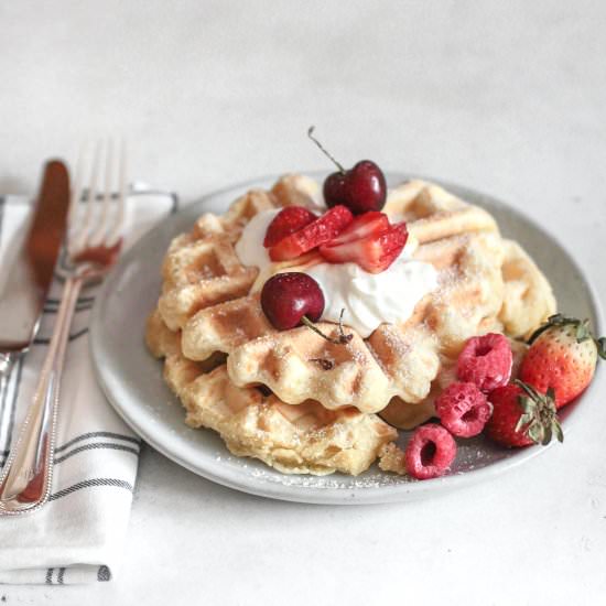 Vanilla Breakfast Waffles