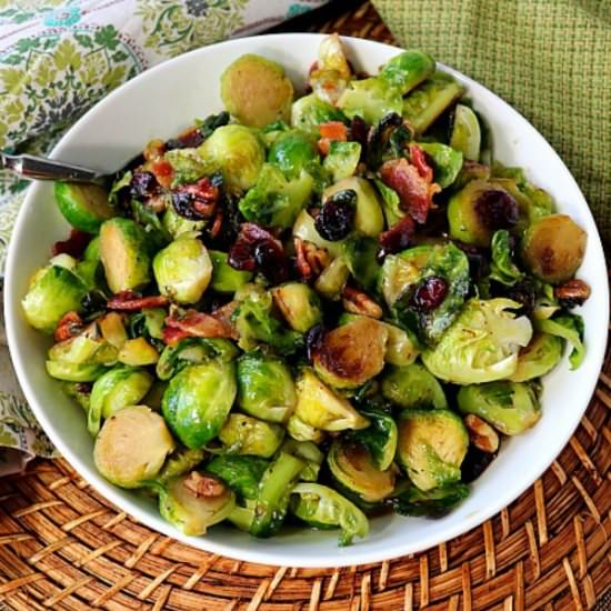 Brussels Sprouts and Candied Bacon