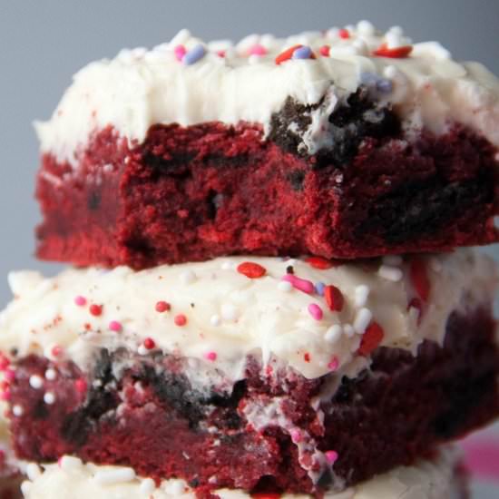 Oreo Red Velvet Bars