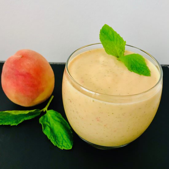 Peach and Mint Smoothie