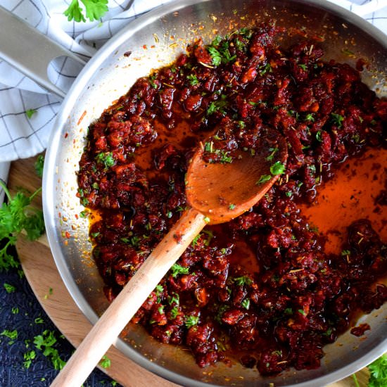 Easy Sun Dried Tomato Sauce