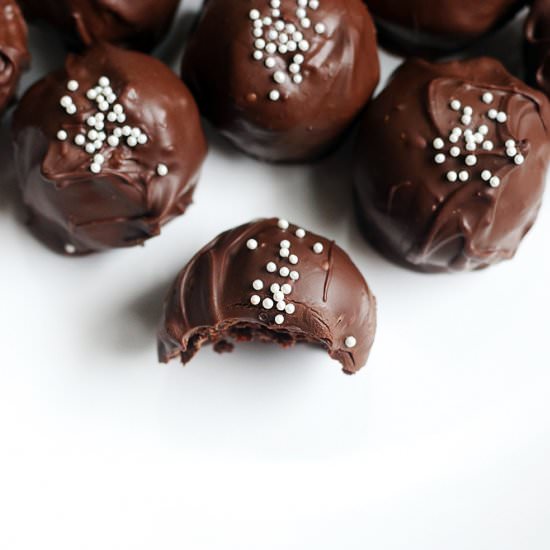 chocolate orange cake balls