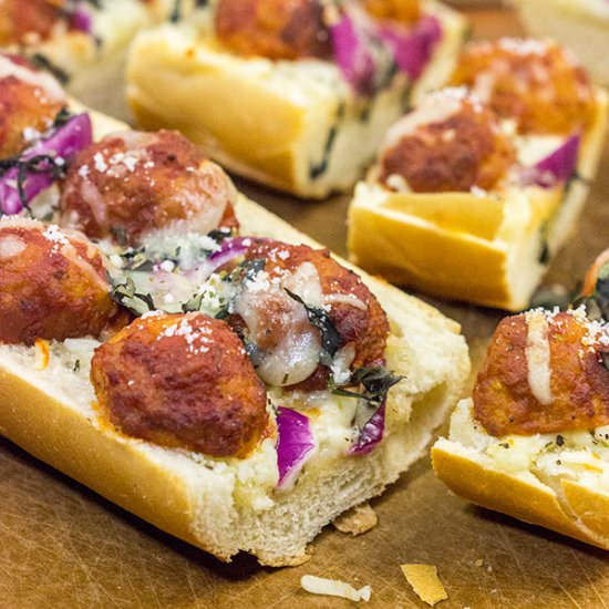 Meatball Parm French Bread Pizza