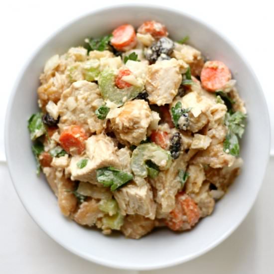 Easy GF Paleo Tahini Chicken Salad
