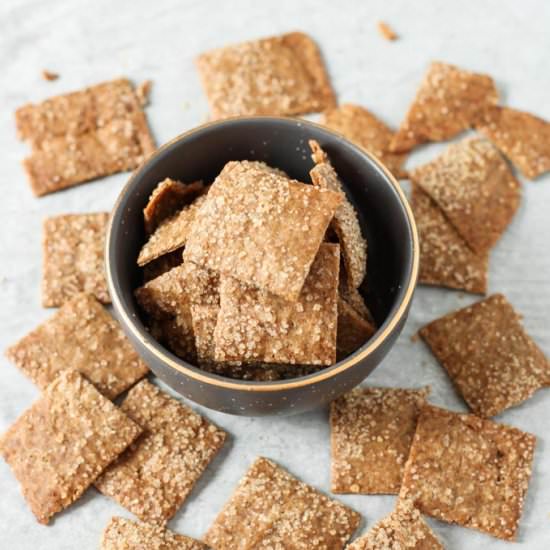 Homemade Cinnamon Sugar Crackers