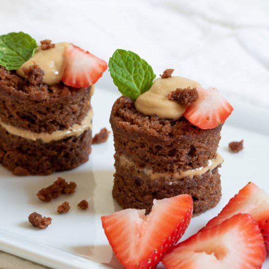 Chocolate SunButter Vegan Mini Cake