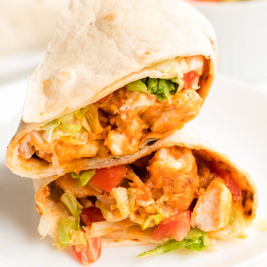 Buffalo Ranch Chicken Wraps