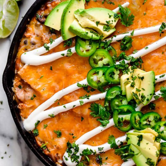 Rotisserie ChickenEnchilada Skillet