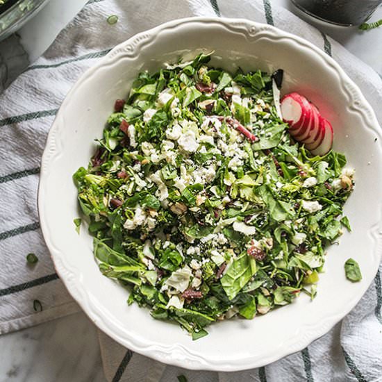 Broccoli Blue Cheese & Bacon Salad