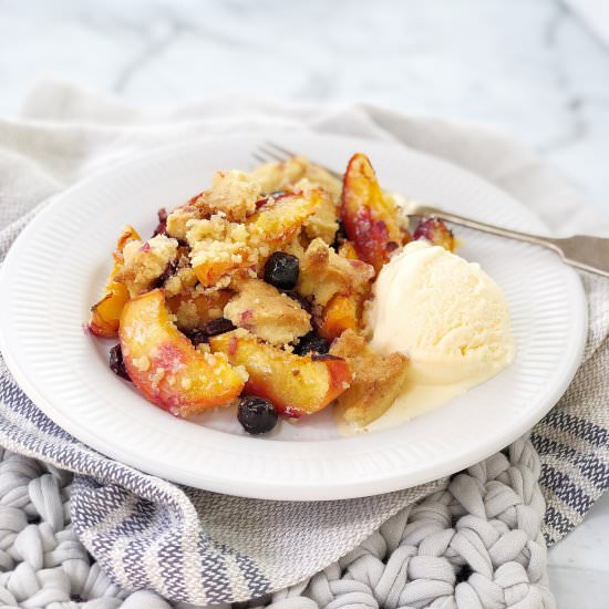 Blueberry Peach Crumble