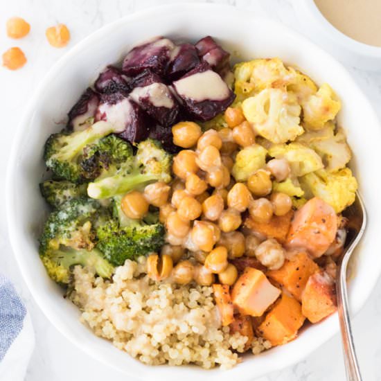 Roasted Veggie Quinoa Bowl
