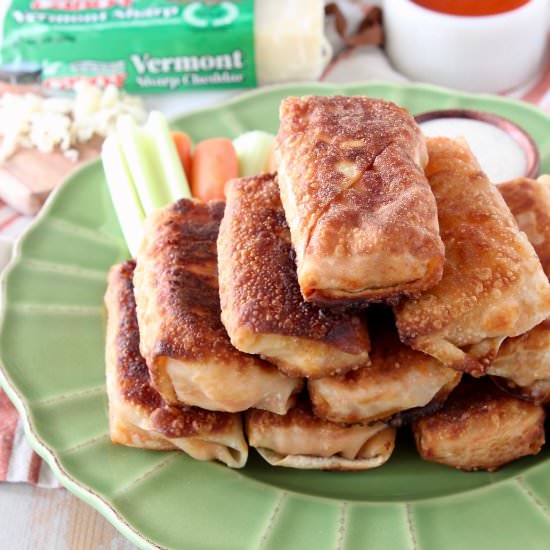 Buffalo Chicken Egg Rolls