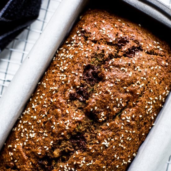 Whole Wheat Zucchini Tahini Bread