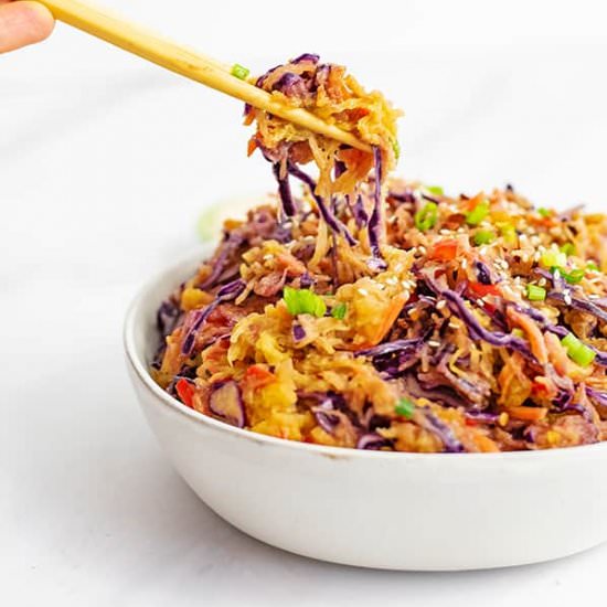 Creamy Asian Spaghetti Squash