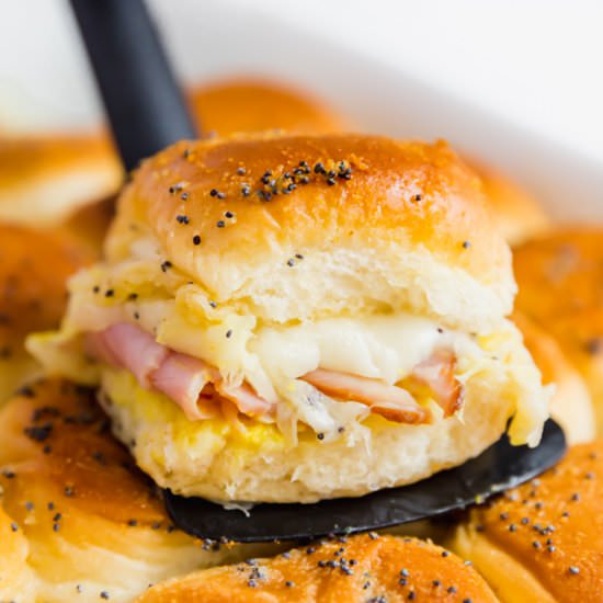Baked Ham and Cheese Sliders