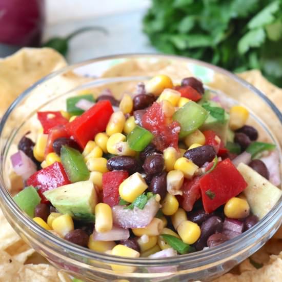 Delicious Corn and Black Bean Salsa