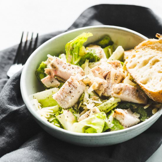 Sous Vide Chicken Caesar Salad