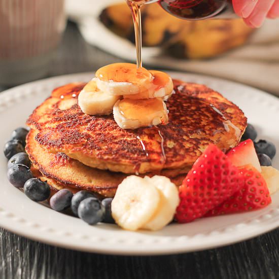 Banana Coconut Flour Pancakes