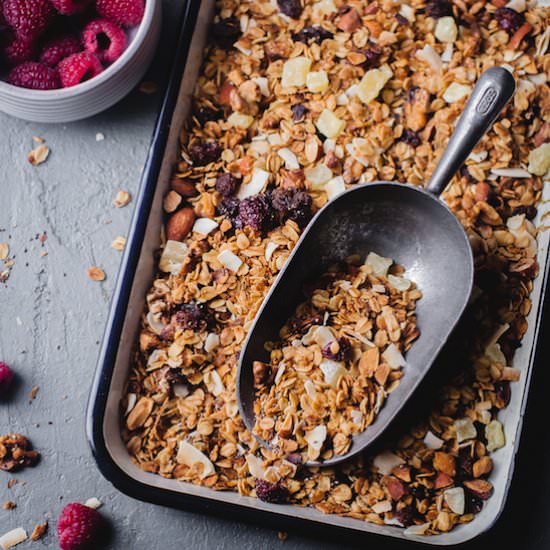 Super Simple Fruit and Nut Granola