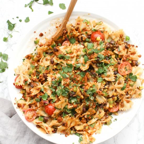 Creamy Vegan Southwest Pasta Salad