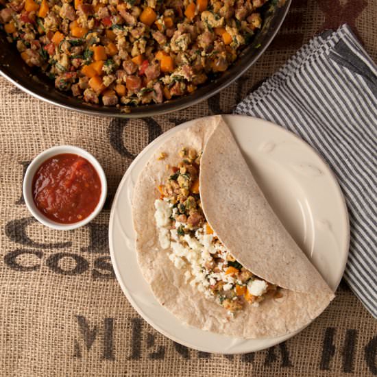 Low Carb Sweet Potato Burritos