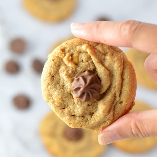 Rosebud Peanut Butter Cookies