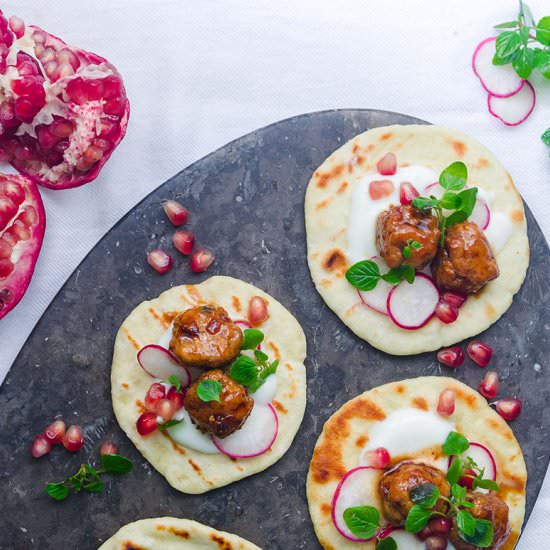 Pomegranate Chicken Meatballs