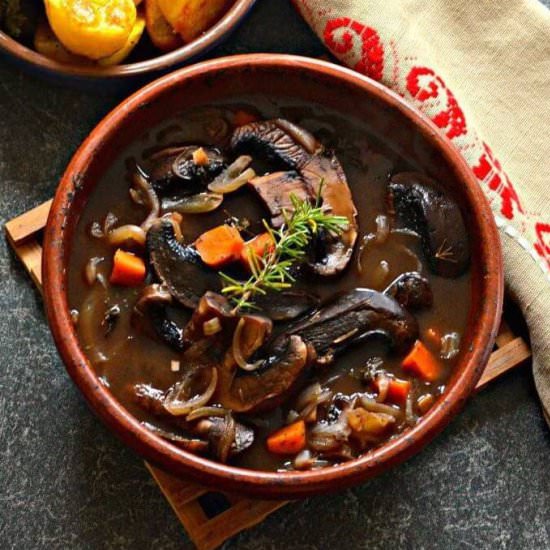 Vegan Portobello Pot Roast
