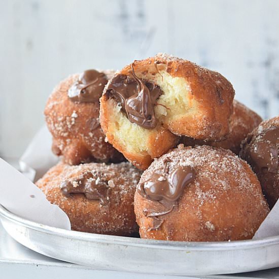 Nutella Cinnamon Sugar Donuts
