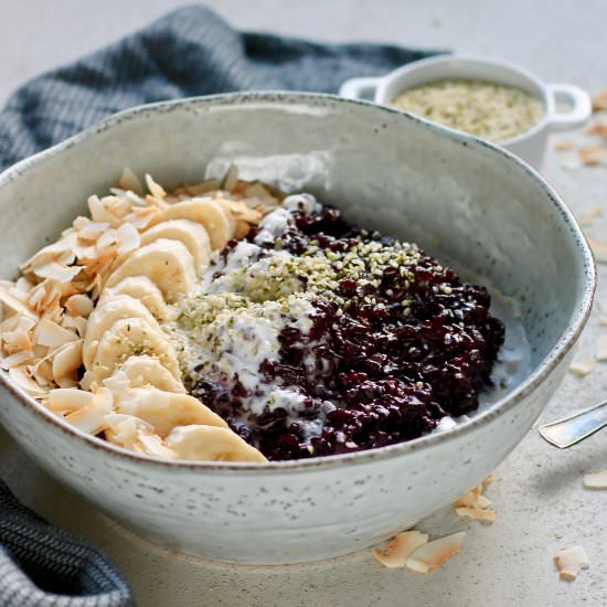 Indonesian Black Rice Pudding