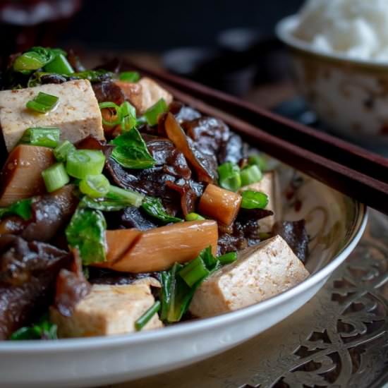 Wood Ear Mushroom Vegan Stir Fry