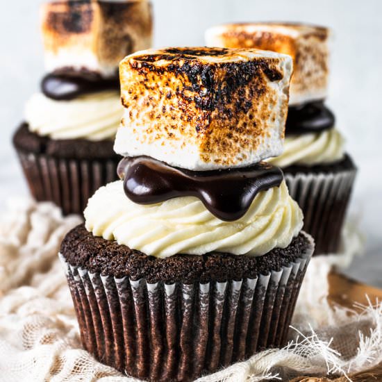 Hot Chocolate Cupcakes