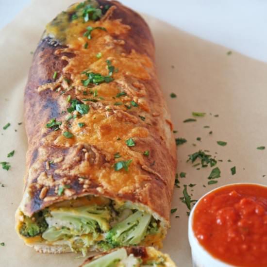 Broccoli and Cheese Stromboli