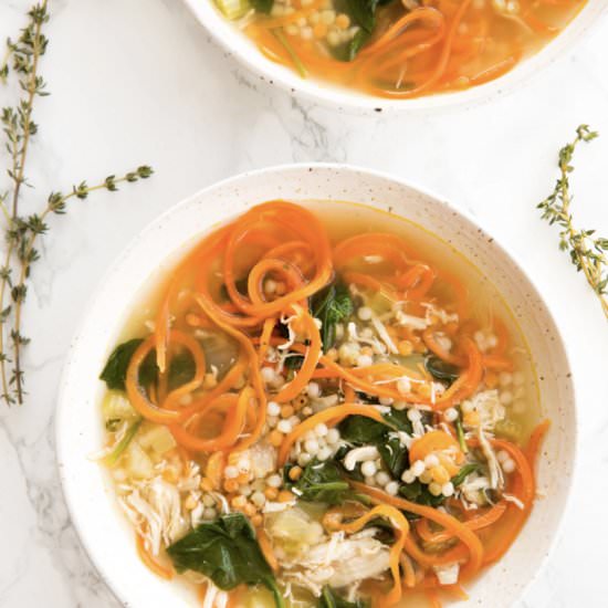 Chicken and Vegetable Couscous Soup