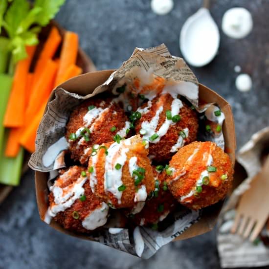 Vegan Buffalo Chick’n Bites