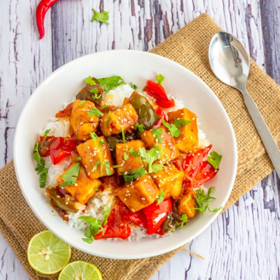Vegan Sweet and Sour Tofu