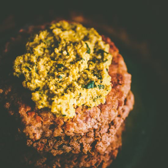 Baked Carrot Walnut Falafel
