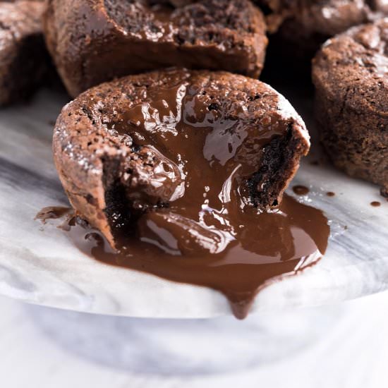 Muffin Tin Chocolate Lava Cakes