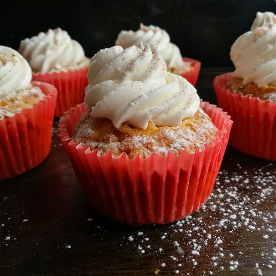 One Bowl Carrot Cupcakes( Egg Free)