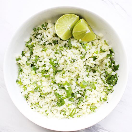 Cilantro Lime Cauliflower Rice