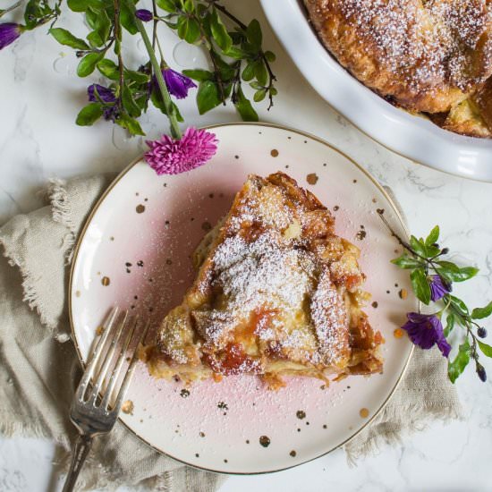 PB&J Croissant French Toast