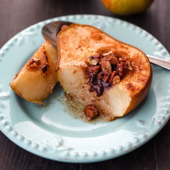 Toaster Oven Baked Pears