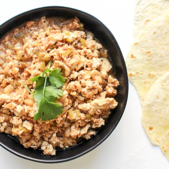 White bean chicken chili