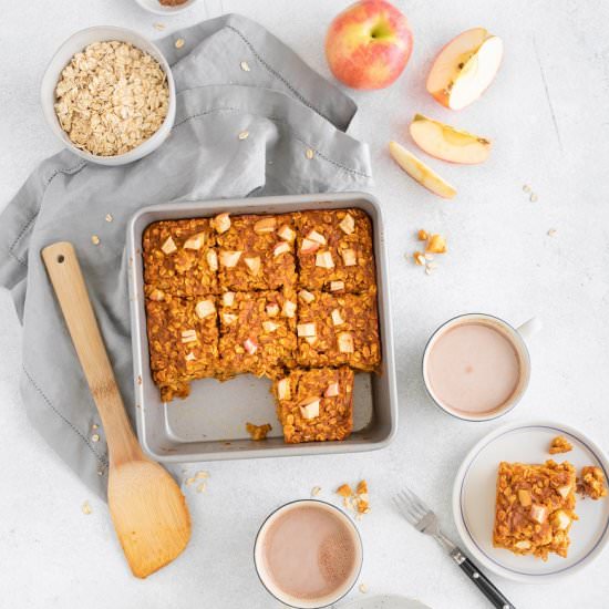 Apple Pumpkin Pie Baked Oatmeal